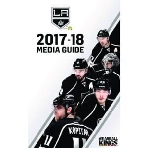 Los Angeles Kings 2017-18 Media Guide NHL Team Media Cover On 12x8in Metal Sign